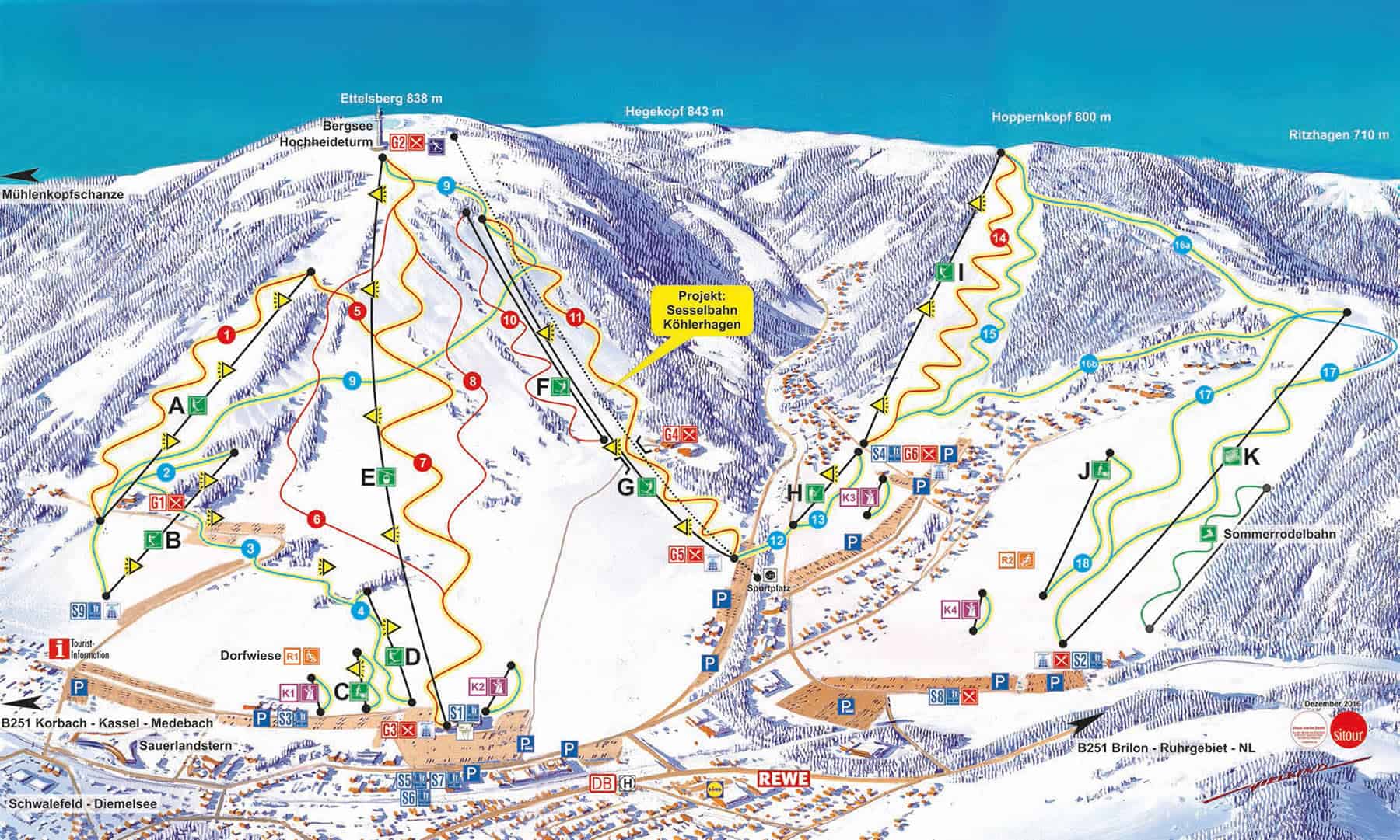 Tyskland - Willingen Pistkartor