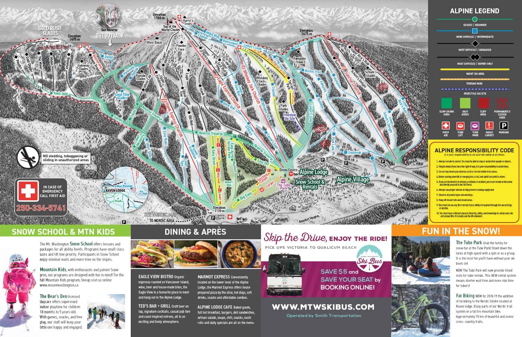 Canada Mount Washington Pistekort